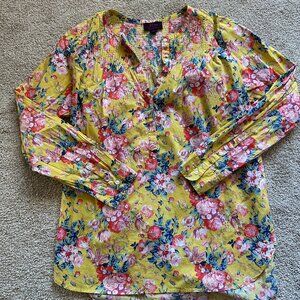 LIBERTY for J. Crew - floral top - size 2 TALL!!
